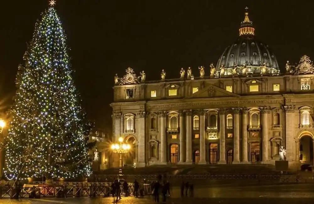 albero natale piazza san pietro