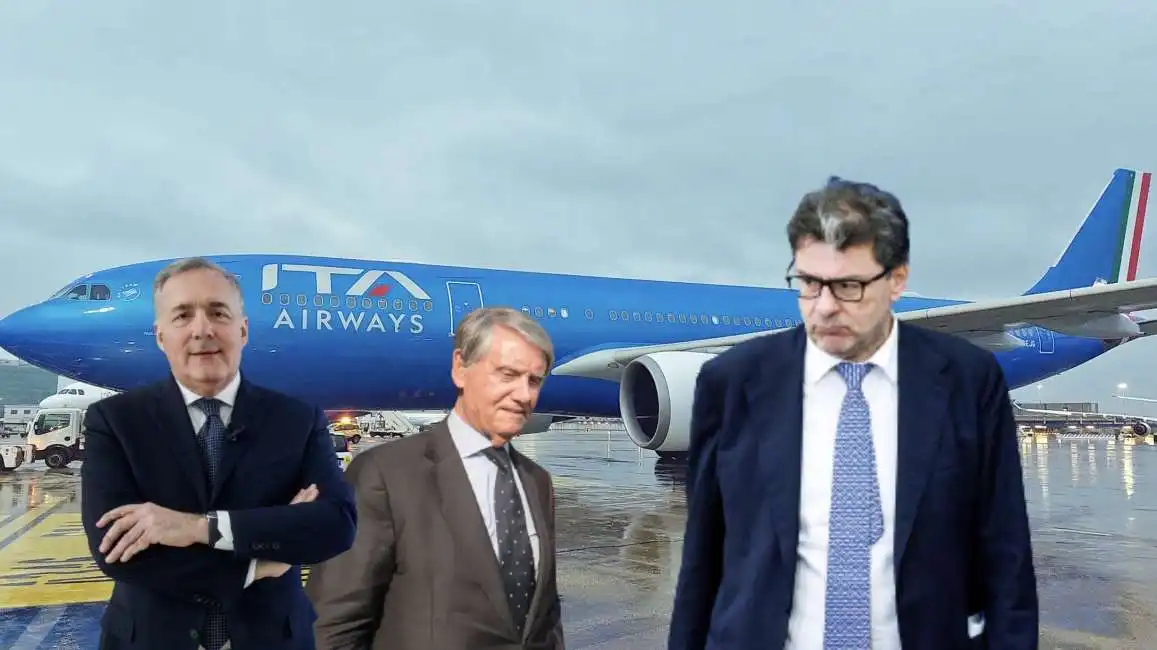 alfredo altavilla giancarlo giorgetti gianluigi aponte ita airways 