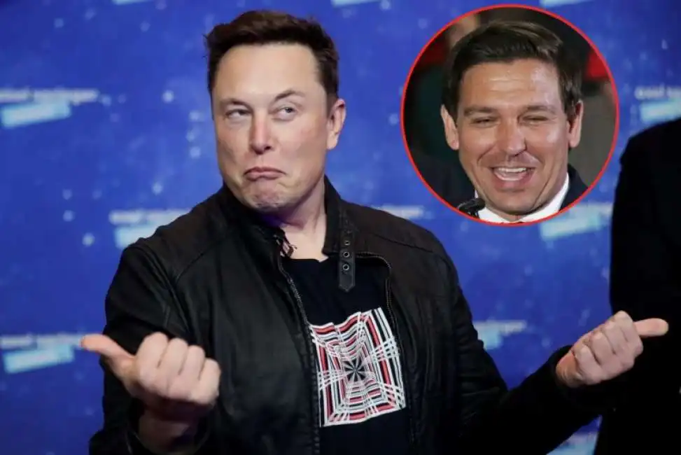 elon musk ron desantis