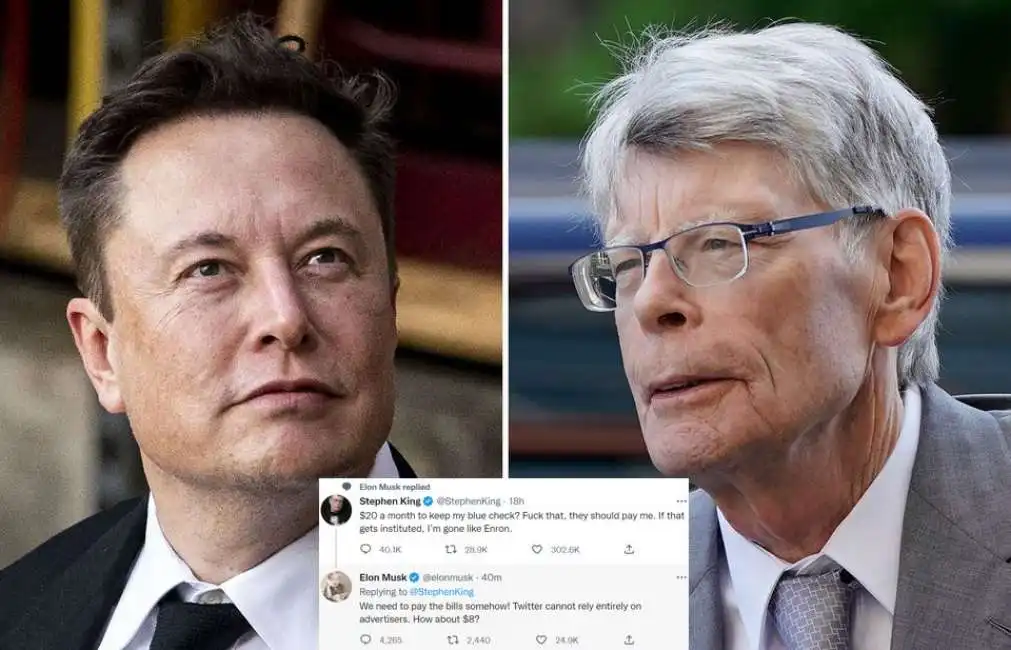 elon musk stephen king 