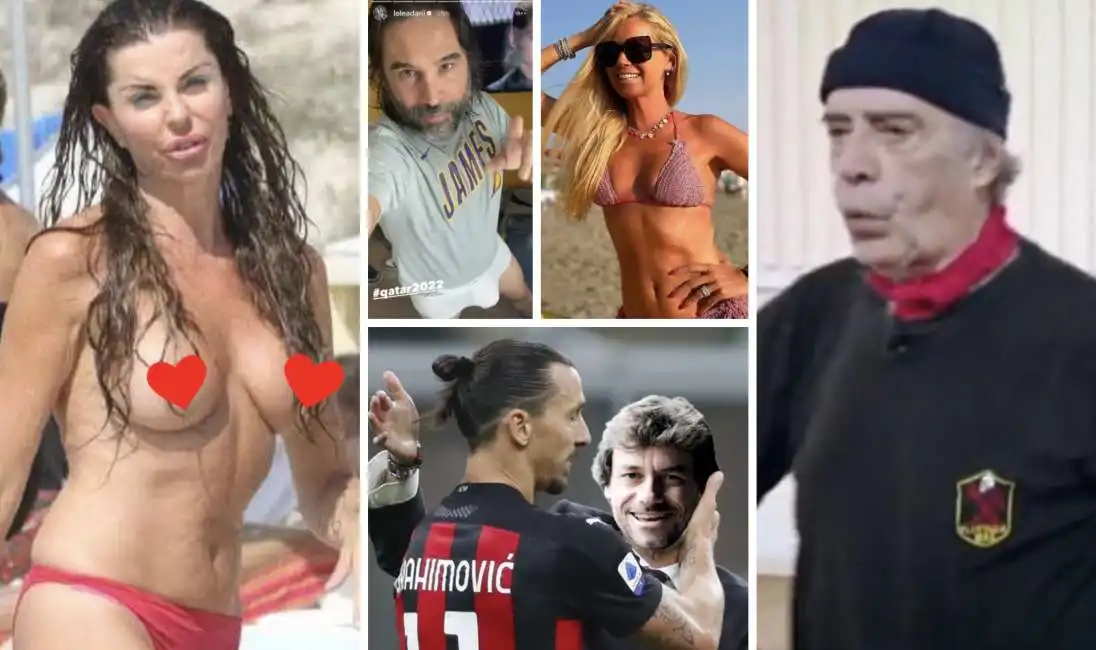 enrico montesano – ibrahimovic e alberto angela – lele adani mutande – federica panicucci – alba parietti 