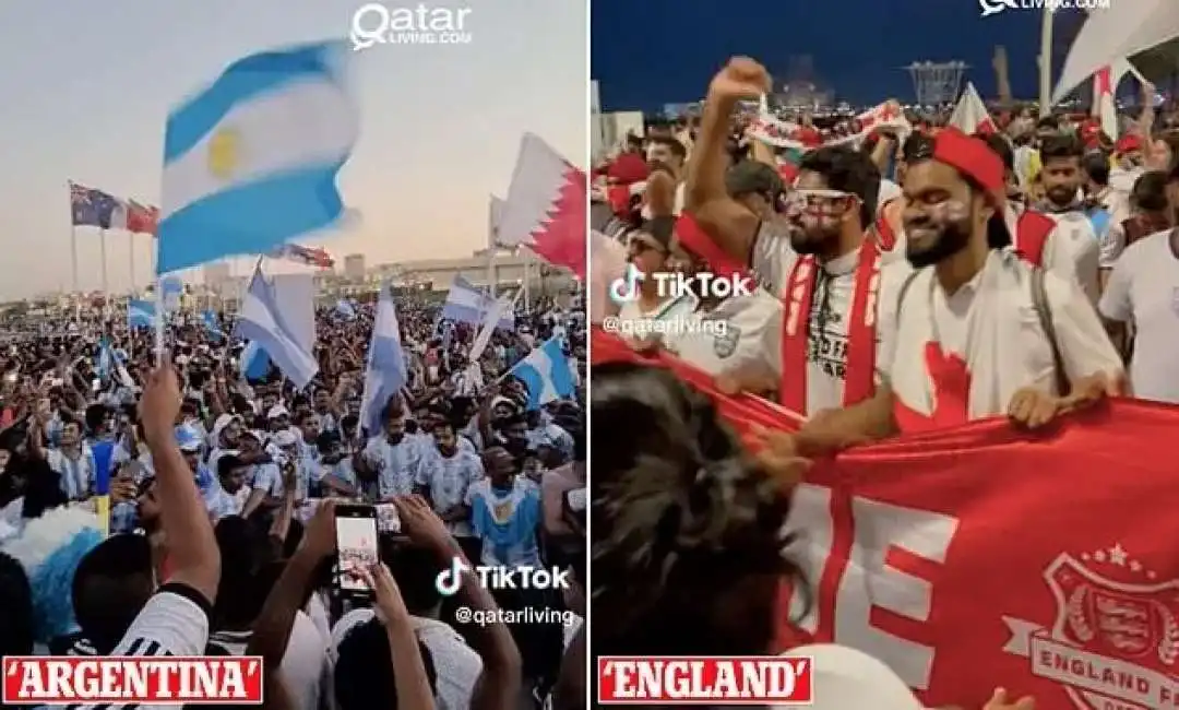 finti tifosi qatar