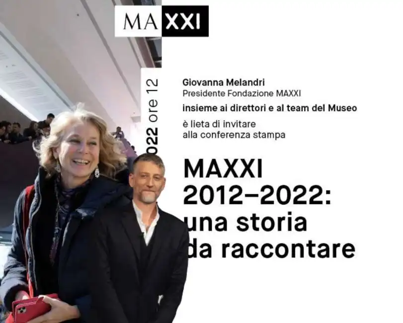 giovanna melandri alessandro giuli maxxi 