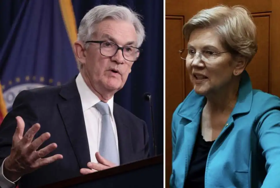 jerome powell elizabeth warren 