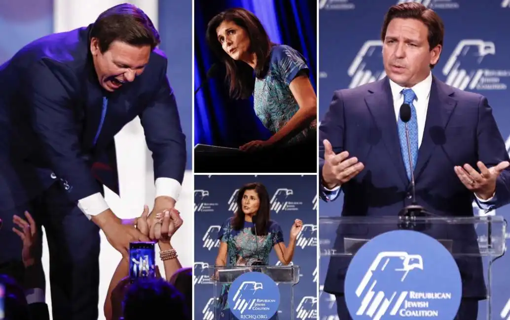 jewish coalition annual leadership meeting ron desantis nikki haley 