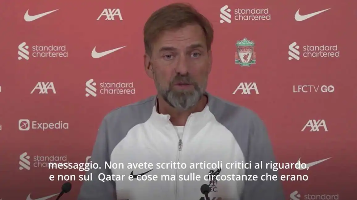 jurgen klopp contro i mondiali in qatar