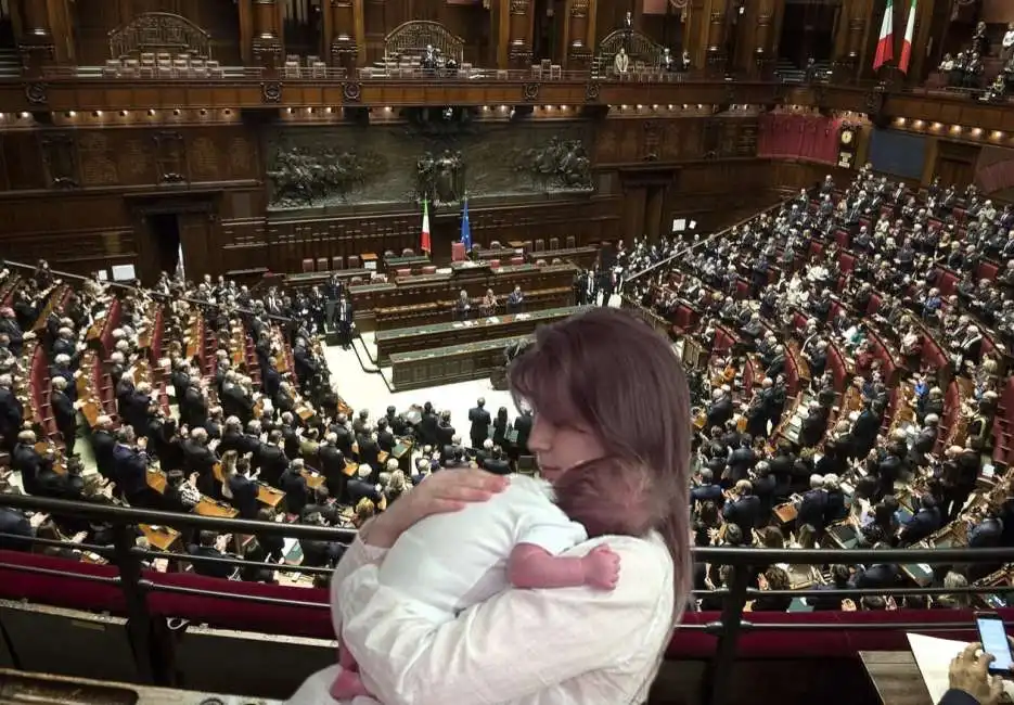 mamme allattano alla camera dei deputati