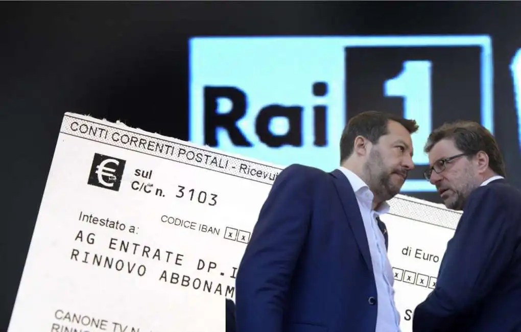 matteo salvini giancarlo giorgetti canone rai