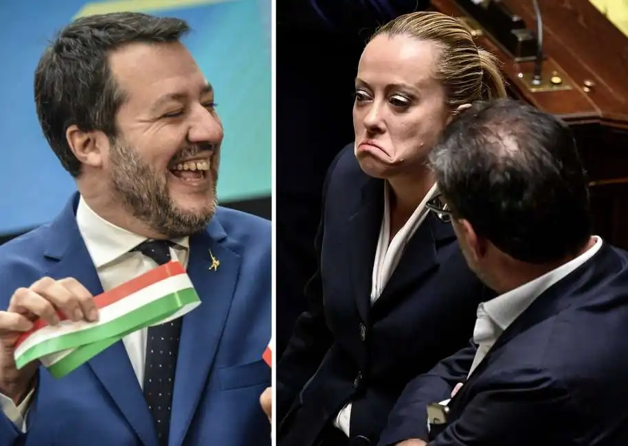 matteo salvini giorgia meloni giancarlo giorgetti 