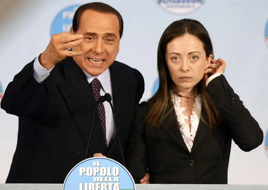 silvio berlusconi giorgia meloni 