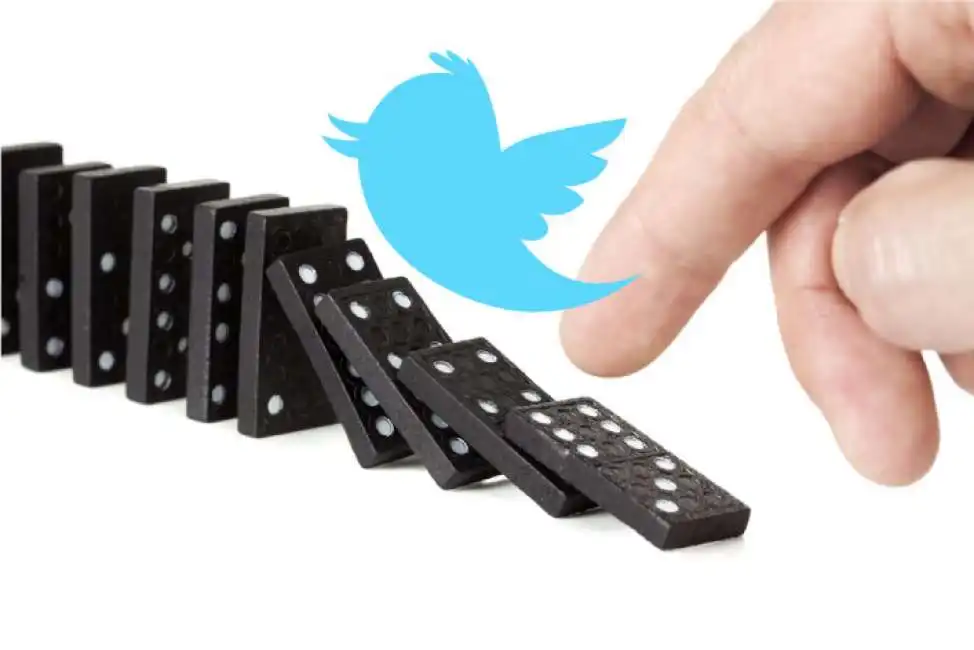 twitter effetto domino