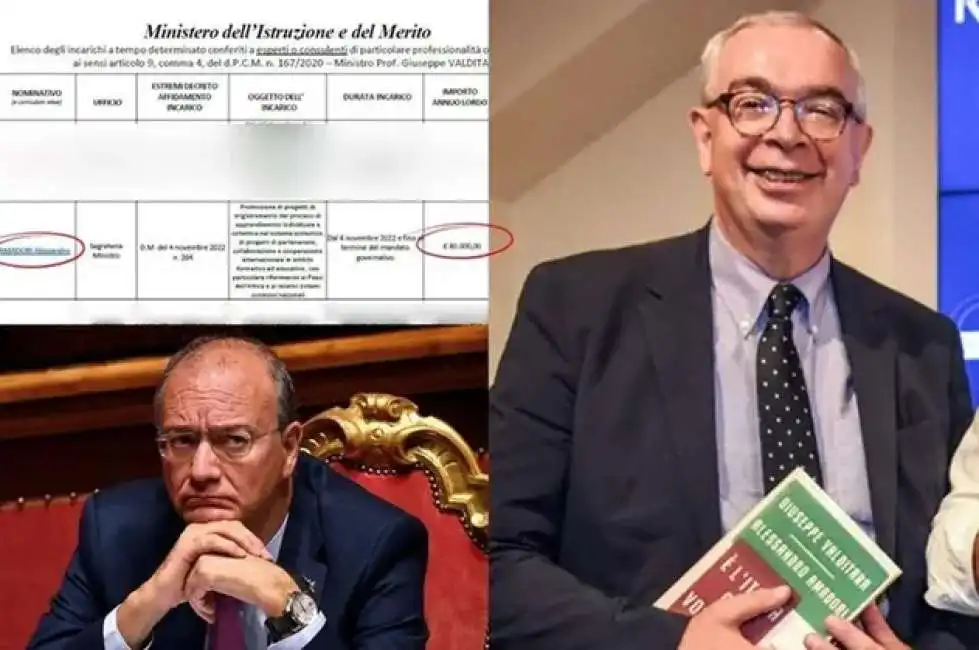 alessandro amadori ministero istruzione giuseppe valditara