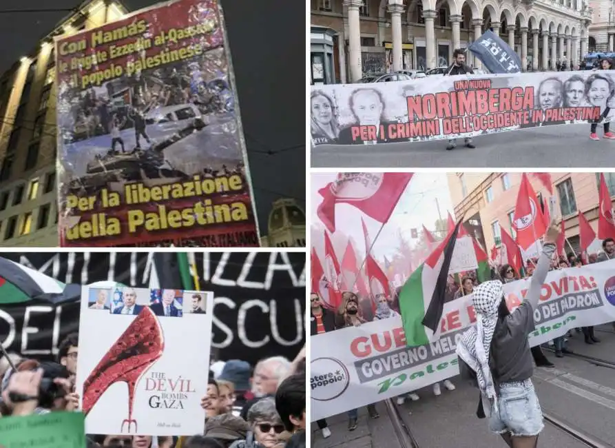 corteo pro palestina roma milano