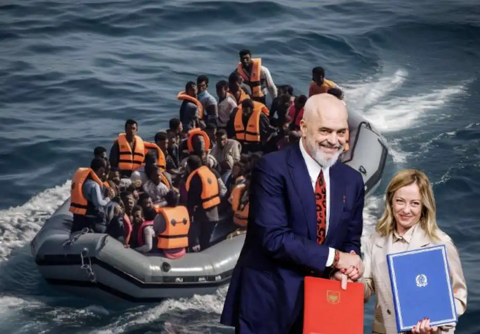 edi rama giorgia meloni migranti 