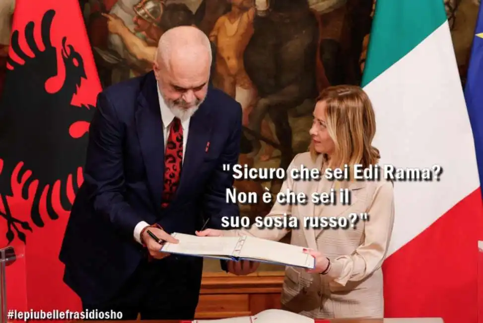 edi rama giorgia meloni migranti albania