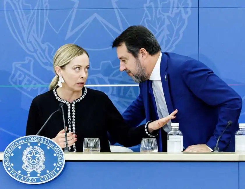 giorgia meloni e matteo salvini. 