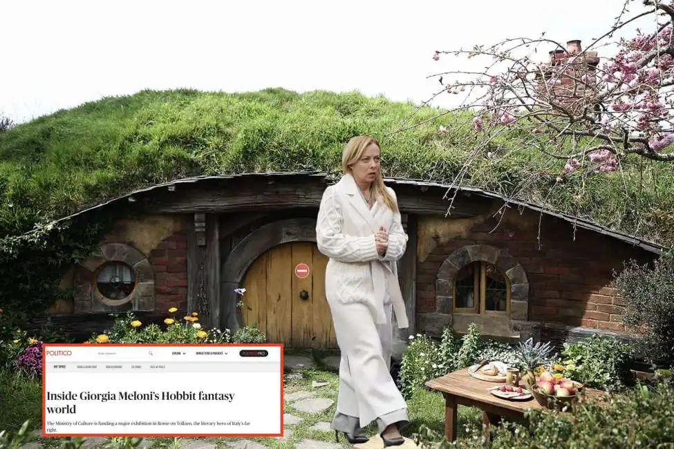 giorgia meloni hobbit signore degli anelli tolkien 