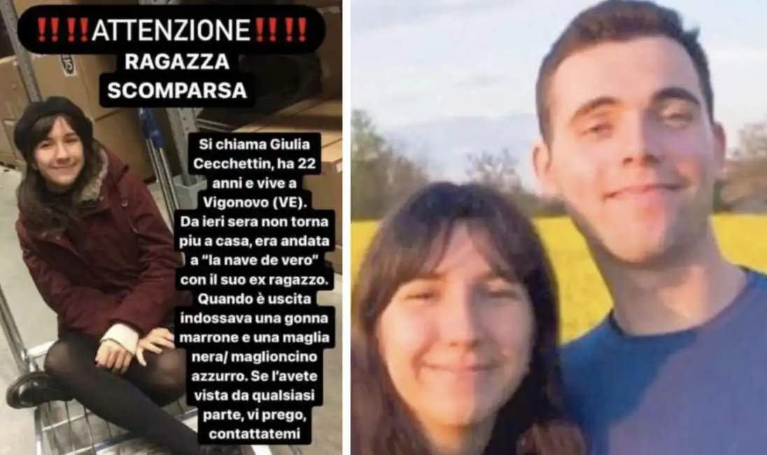 giulia cecchettin e filippo turetta vigonovo venezia 