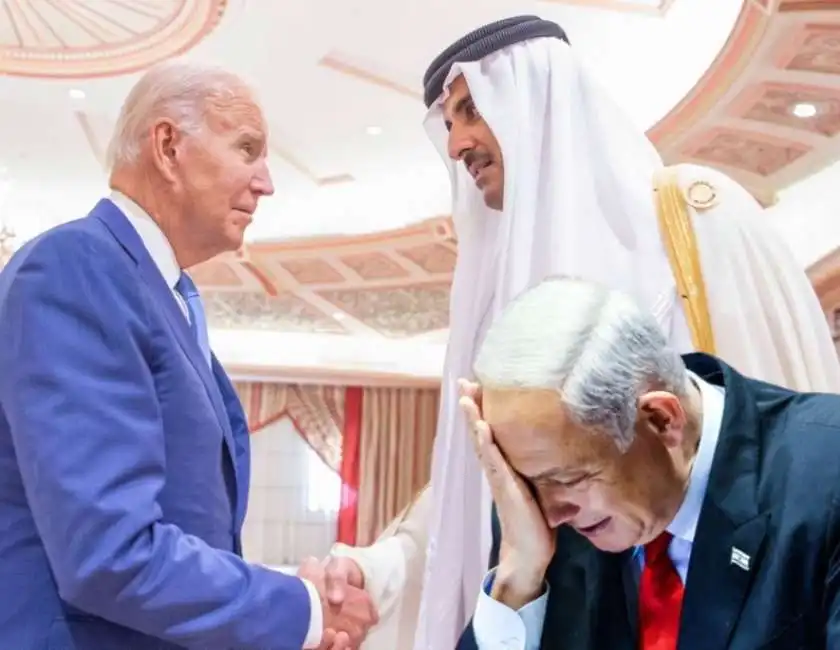 joe biden al thani benjamin netanyahu 