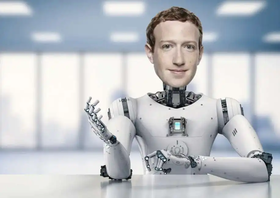 mark zuckerberg robot meta intelligenza artificiale 