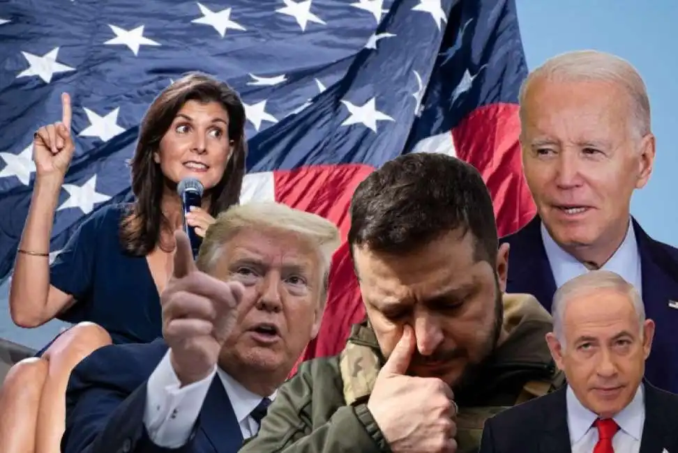 nikki haley donald trump joe biden volodymyr zelensky benjamin netanyahu 