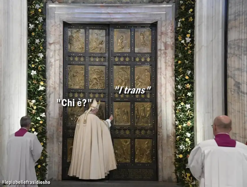 papa francesco meme vignetta osho chi e i trans