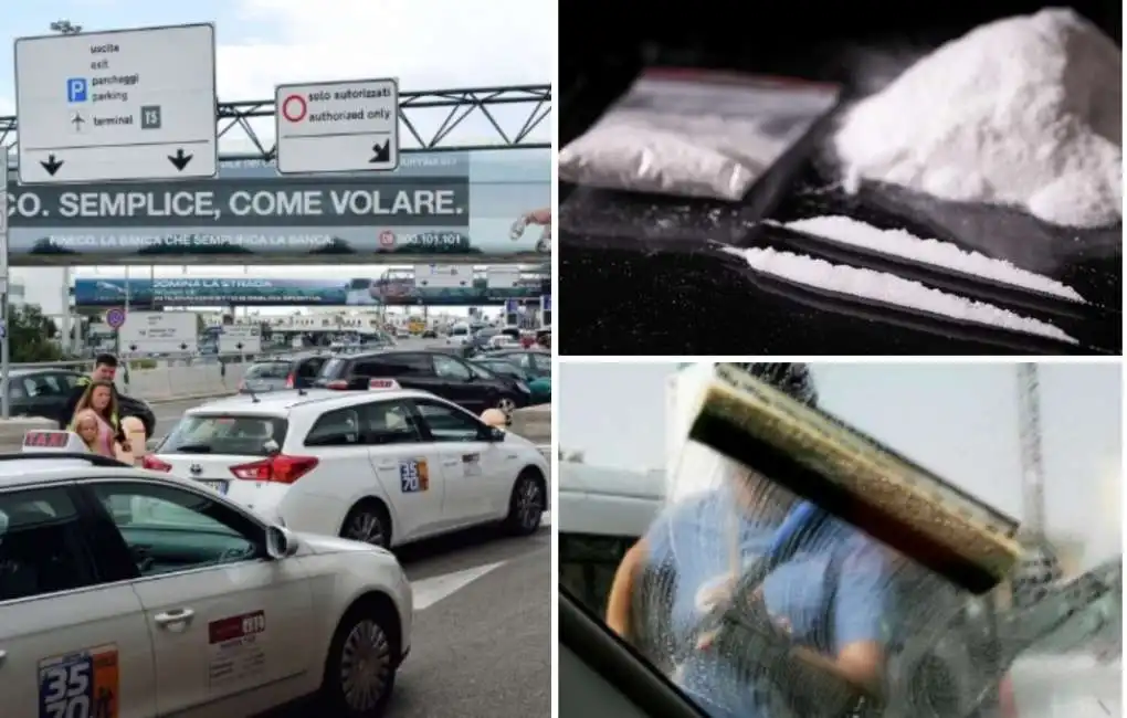 taxi tassisti droga cocaina spacciatore fiumicino ncc