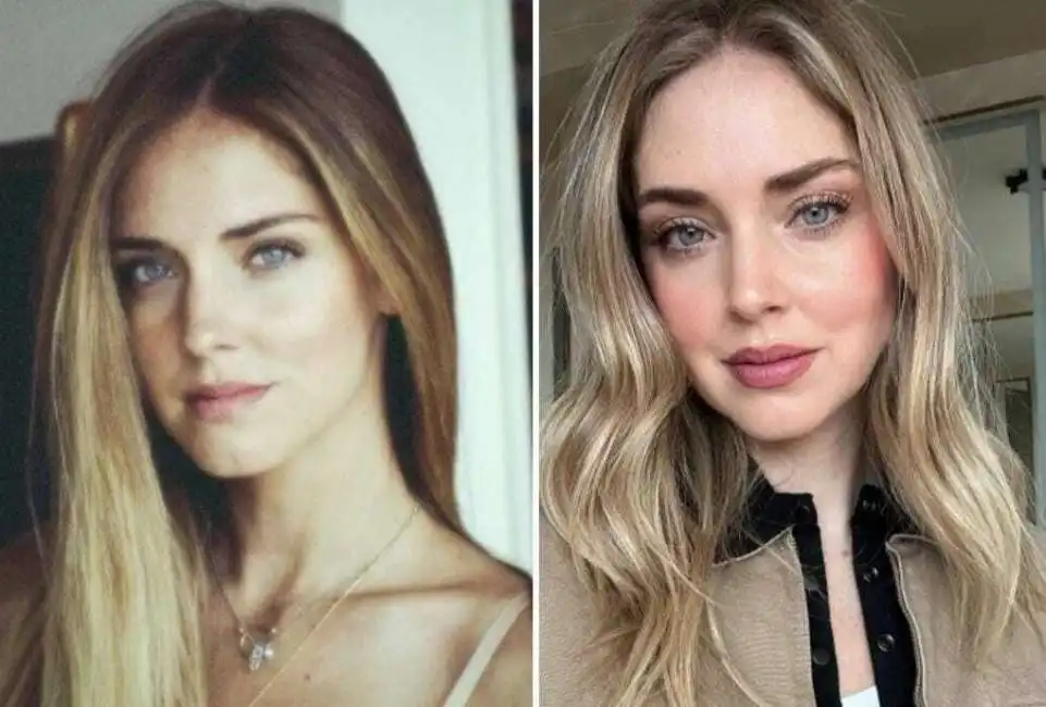 chiara ferragni nel 2012 e oggi