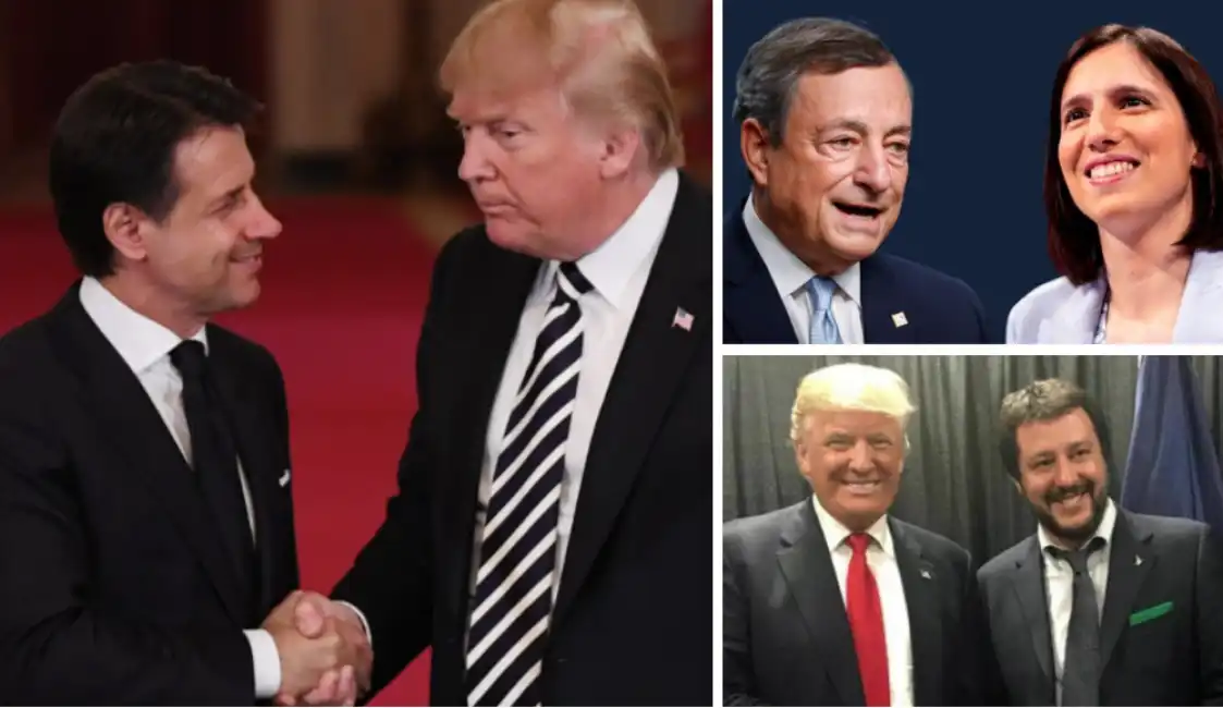 conte trump schlein draghi salvini