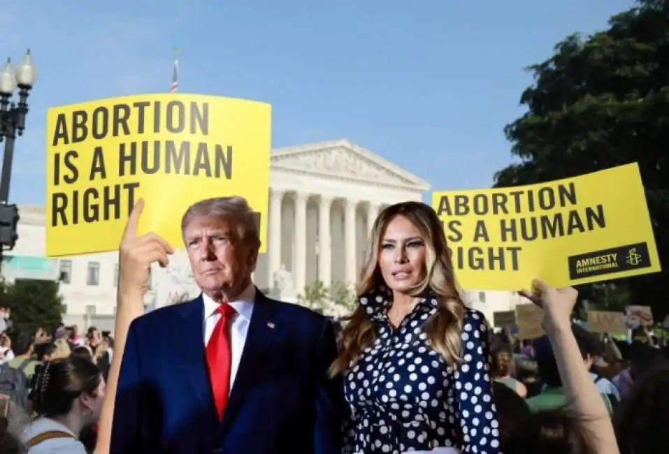 donald e melania trump aborto