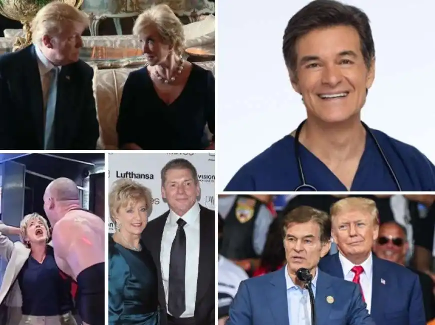 donald trump linda mcmahon dr. mehmet oz 