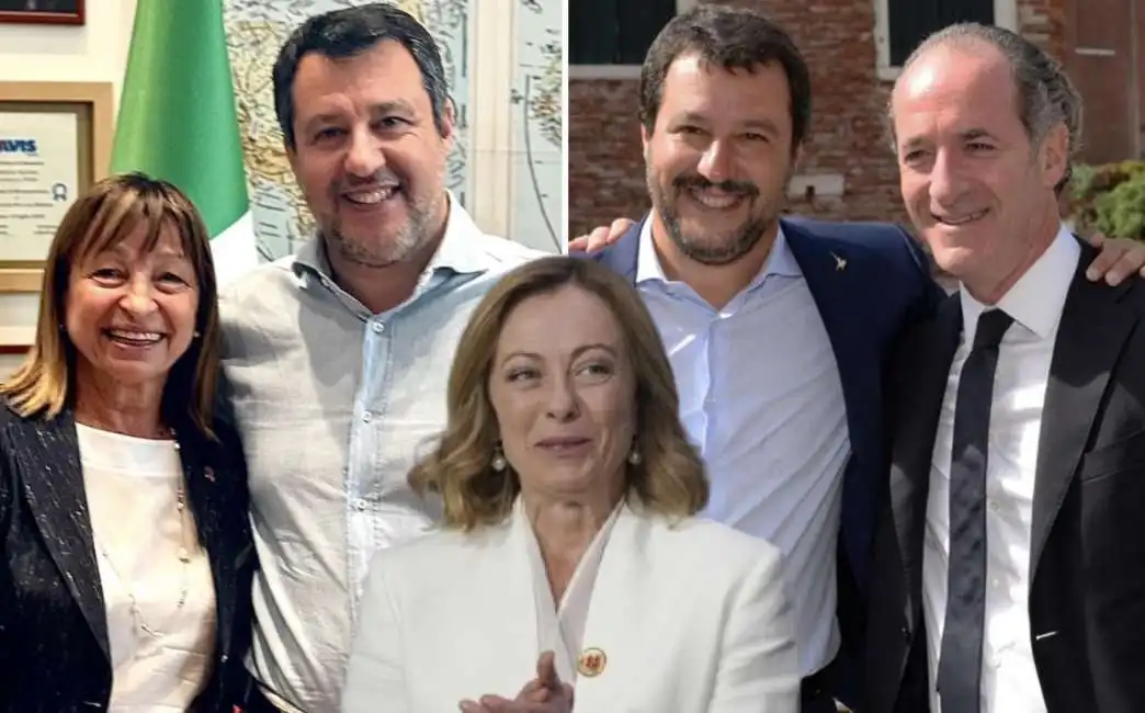 donatella tesei luca zaia giorgia meloni matteo salvini 