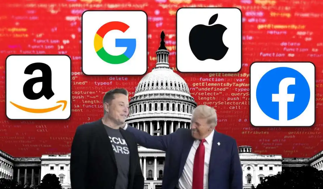 elon musk donald trump google, alphabet facebook amazon 