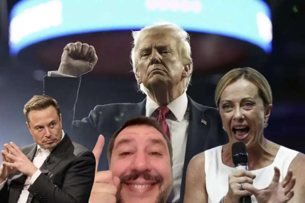 elon musk donald trump matteo salvini giorgia meloni 