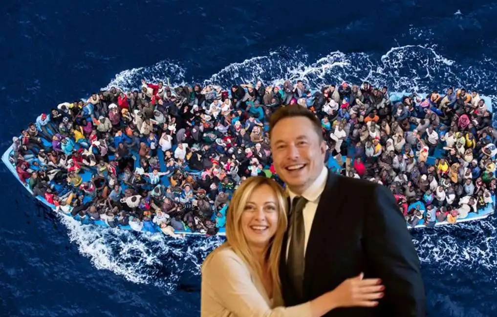 elon musk giorgia meloni migranti decreto flussi