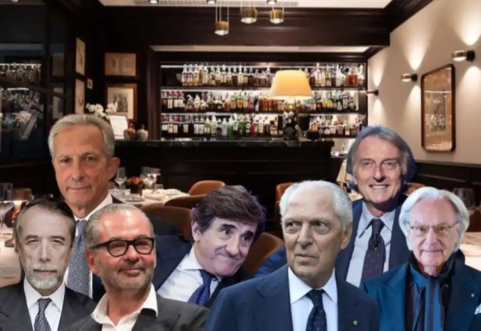 gaetano micciche' urbano cairo marco tronchetti provera luca di montezemolo diego della valle domenico de sole remo ruffini