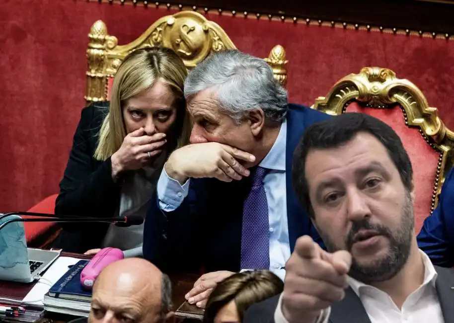 giorgia meloni antonio tajani matteo salvini 