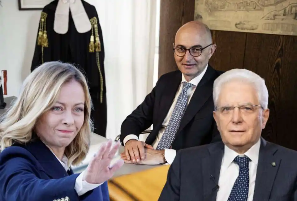 giorgia meloni fabio pinelli sergio mattarella 