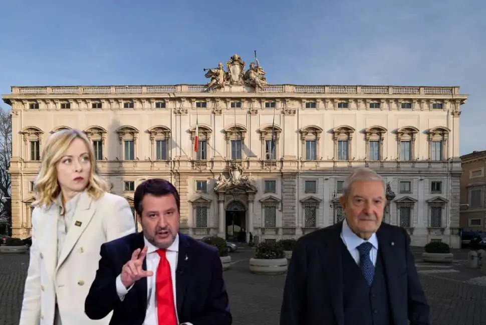 giorgia meloni matteo salvini augusto barbera corte costituzionale consulta 