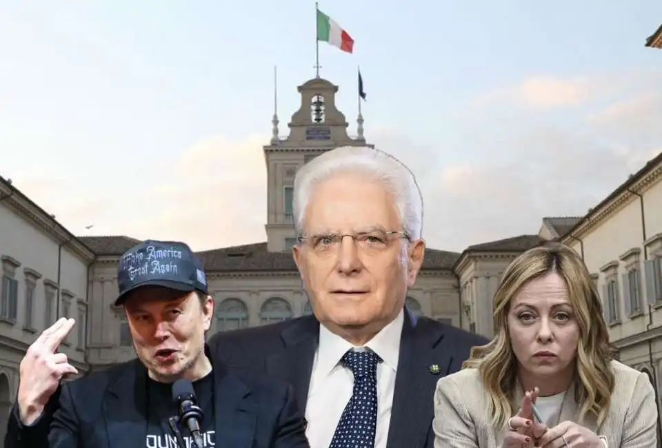 giorgia meloni sergio mattarella elon musk