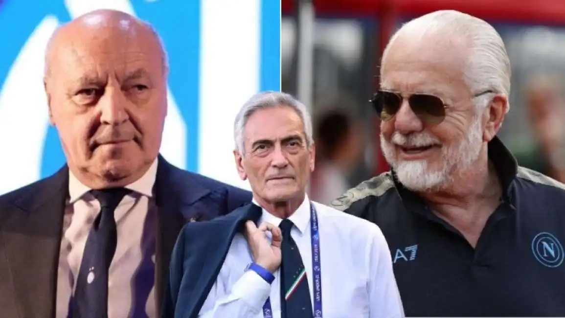 giuseppe marotta inter napoli figc ferdcalcio gravina aurelio de laurentiis