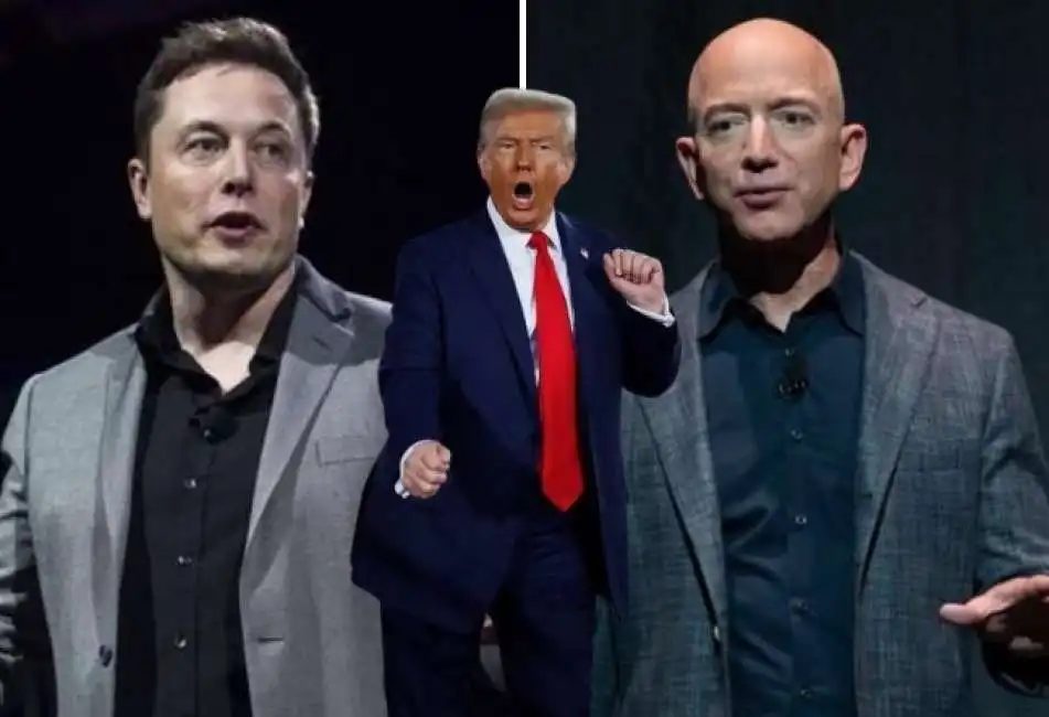 jeff bezos elon musk donald trump