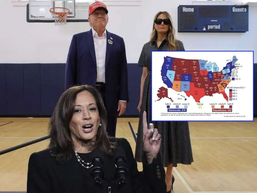 melania trump donald kamala harris larry sabato