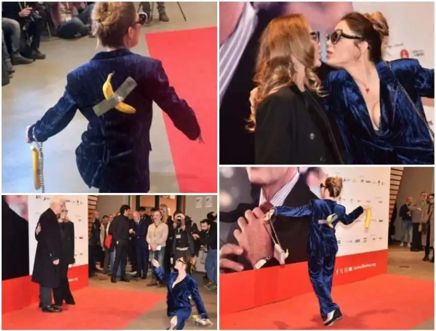 naike rivelli con la banana sulla schiena ornella muti al torino film festival