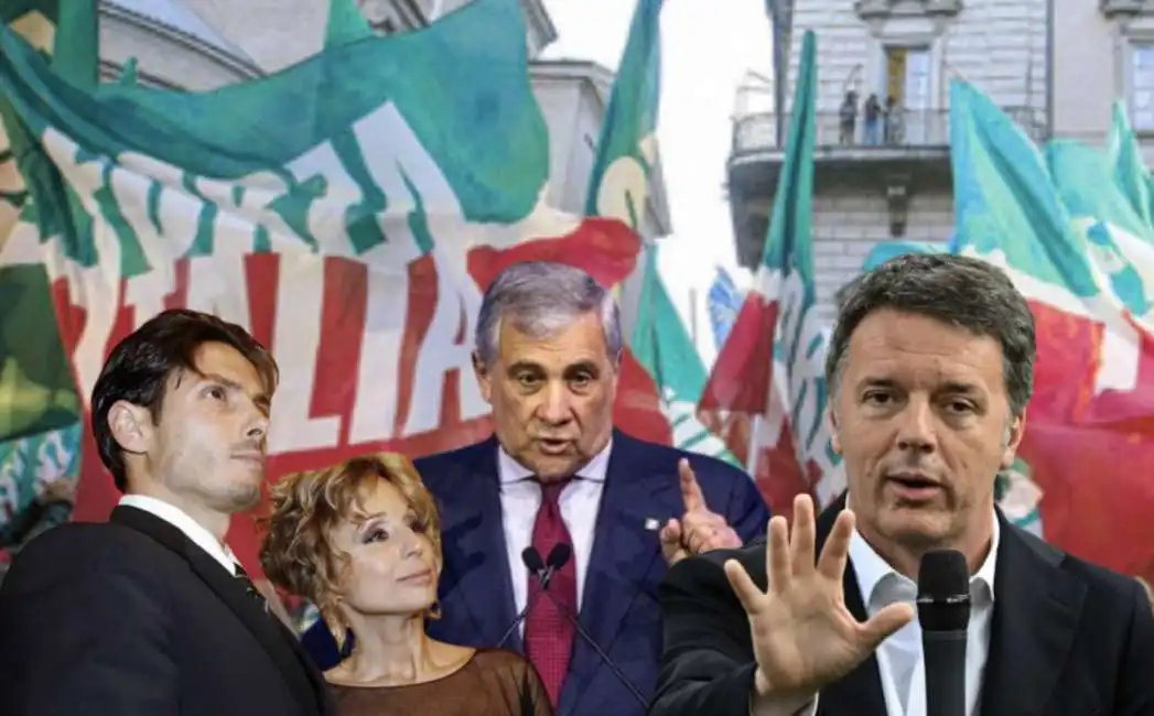 pier silvio berlusconi marina matteo renzi antonio tajani 