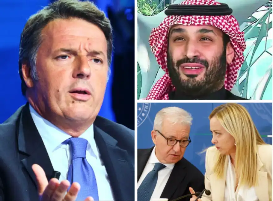 renzi bin salman meloni mantovano