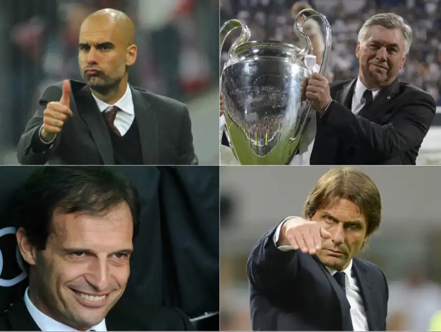 guardiola conte ancelotti allegri