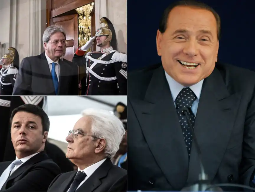 gentiloni renzi berlusconi