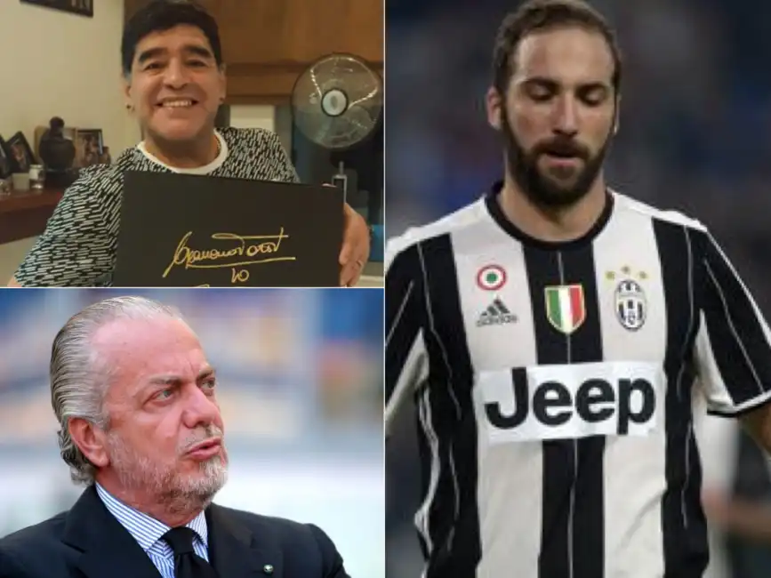 maradona higuain de laurentiis