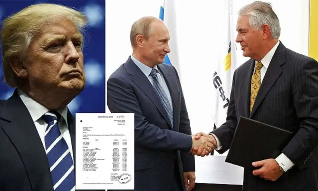 trump rex tillerson putin